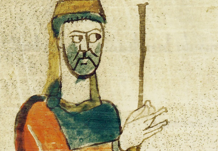Kaiser Karl: Buchmalerei aus dem 9. Jahrhundert (c) Edition il Bulino 154v